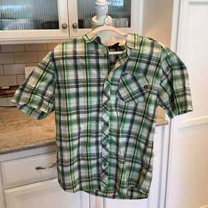 Marmot Men’s Green Plaid Shirt Size Large